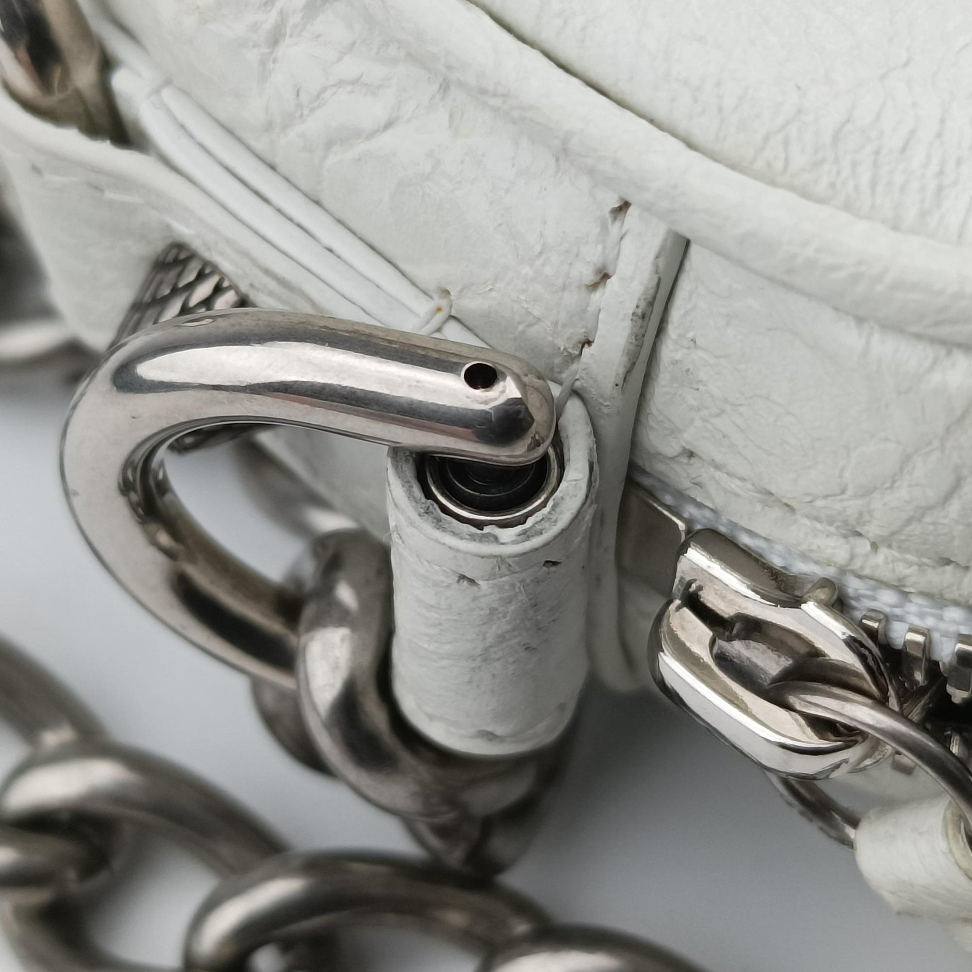 Le Cagole Heart Mini White lambskin 722781.9104.P.000959ル カゴーレ ハートミニ ホワイト ラムスキン 722781.9104.P.000959