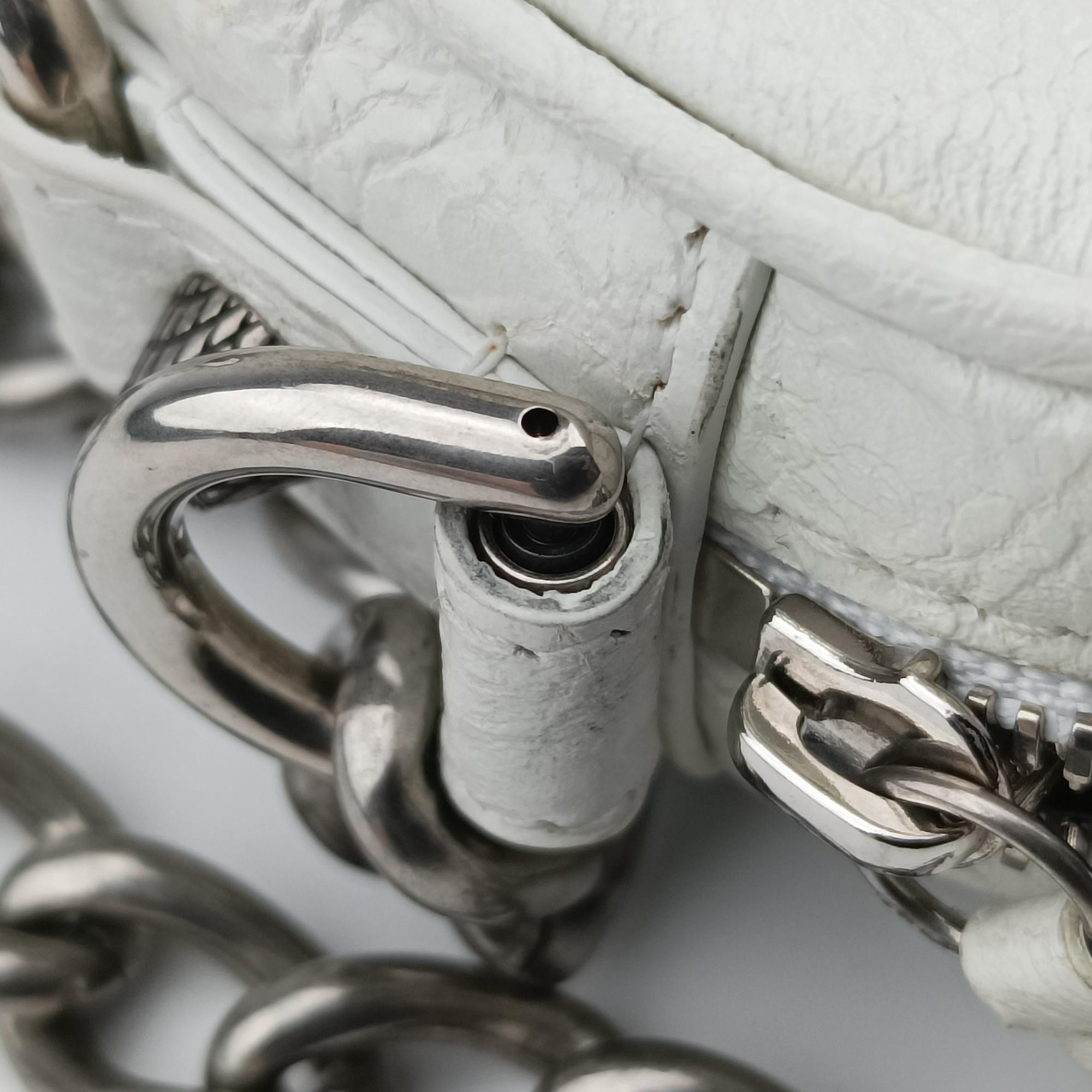 Le Cagole Heart Mini White lambskin 722781.9104.P.000959ル カゴーレ ハートミニ ホワイト ラムスキン 722781.9104.P.000959