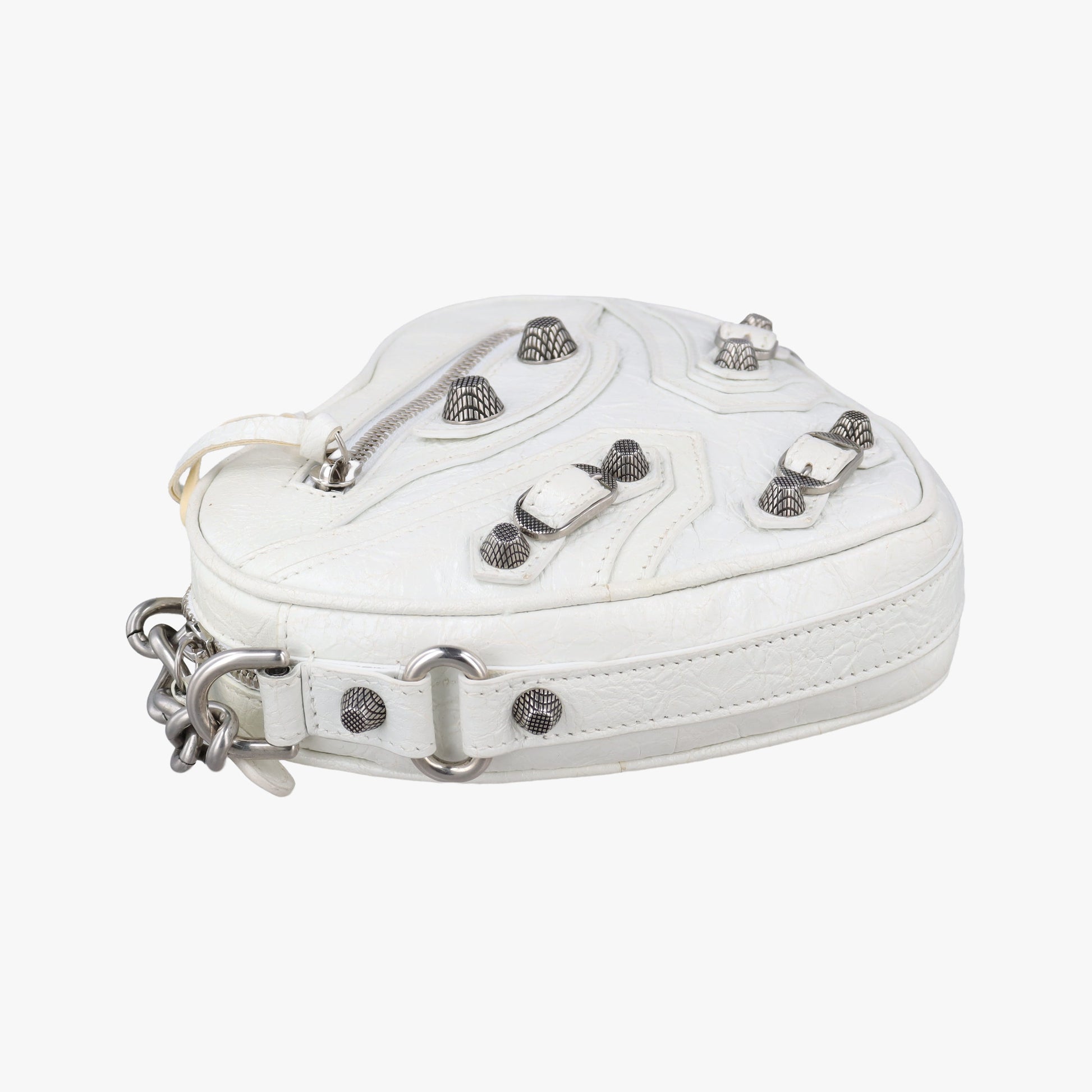 Le Cagole Heart Mini White lambskin 722781.9104.P.000959ル カゴーレ ハートミニ ホワイト ラムスキン 722781.9104.P.000959
