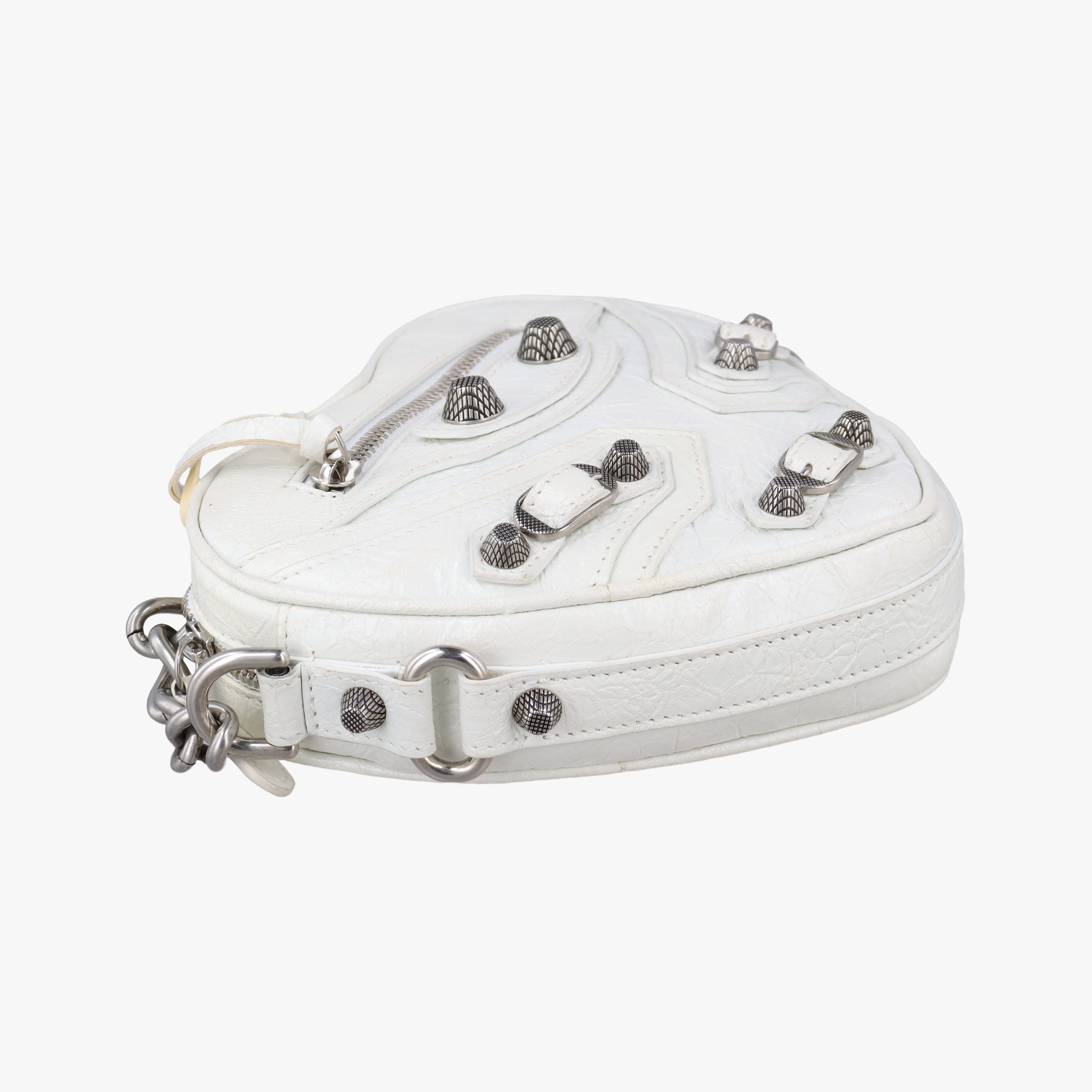 Le Cagole Heart Mini White lambskin 722781.9104.P.000959ル カゴーレ ハートミニ ホワイト ラムスキン 722781.9104.P.000959