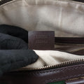 Sherry Line Beige×green×red×Brown canvas×leather 247205 E014989970シェリーライン ベージュ×グリーン×レッド×ブラウン キャンバス×レザー 247205 E014989970