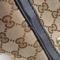 Sherry Line Beige×green×red×Brown canvas×leather 247205 E014989970シェリーライン ベージュ×グリーン×レッド×ブラウン キャンバス×レザー 247205 E014989970