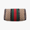 Sherry Line Beige×green×red×Brown canvas×leather 247205 E014989970シェリーライン ベージュ×グリーン×レッド×ブラウン キャンバス×レザー 247205 E014989970