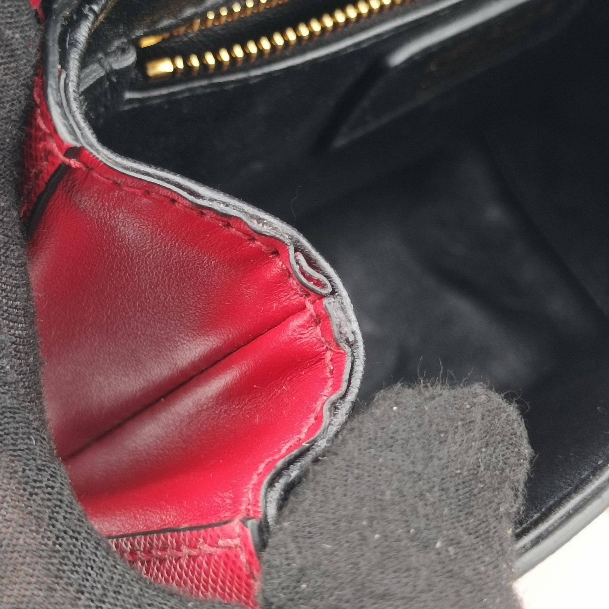 Sidonie Red Saffiano Leather 1BN005 7/Dシドニー  レッド サフィアーノレザー 1BN005 7/D