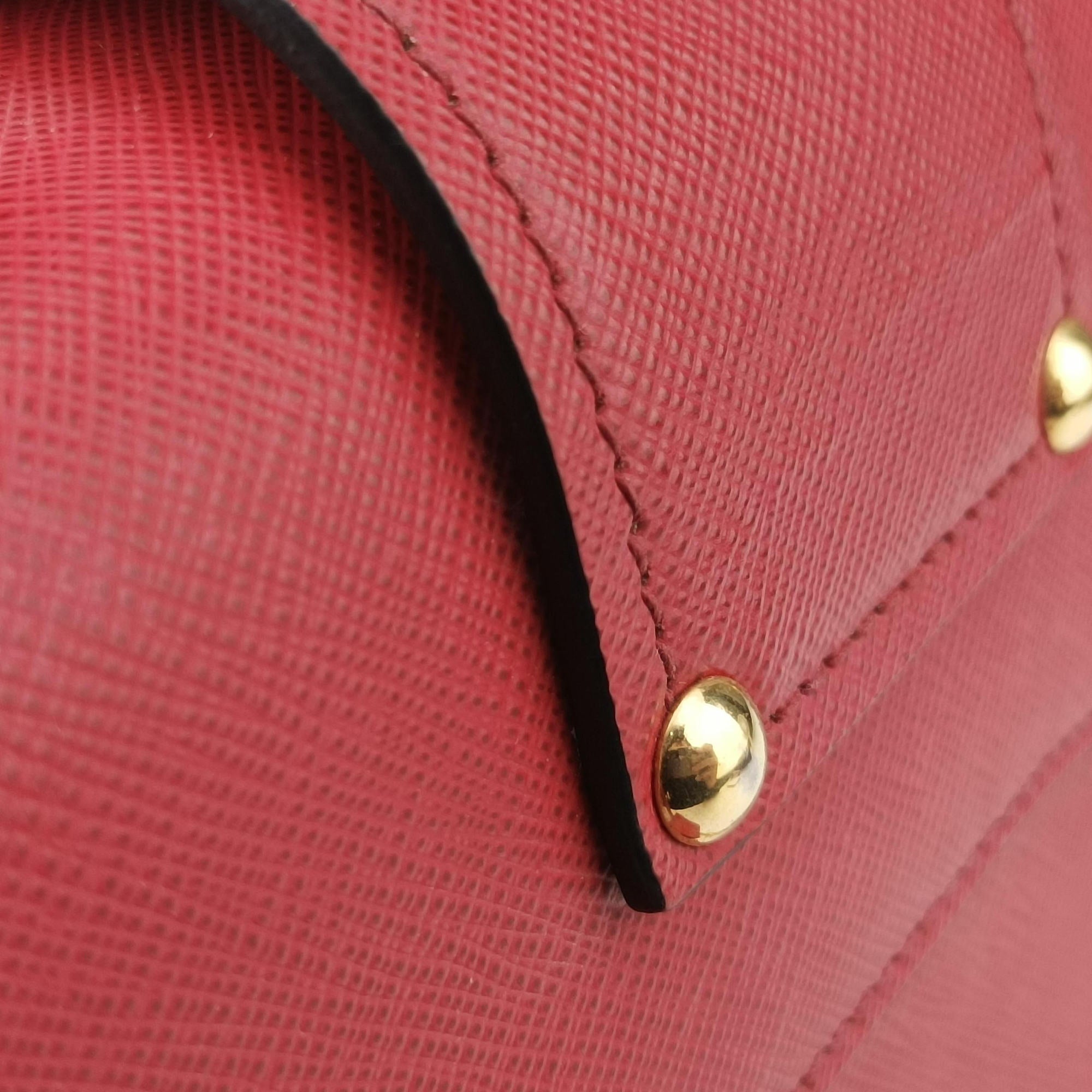 Sidonie Red Saffiano Leather 1BN005 7/Dシドニー  レッド サフィアーノレザー 1BN005 7/D