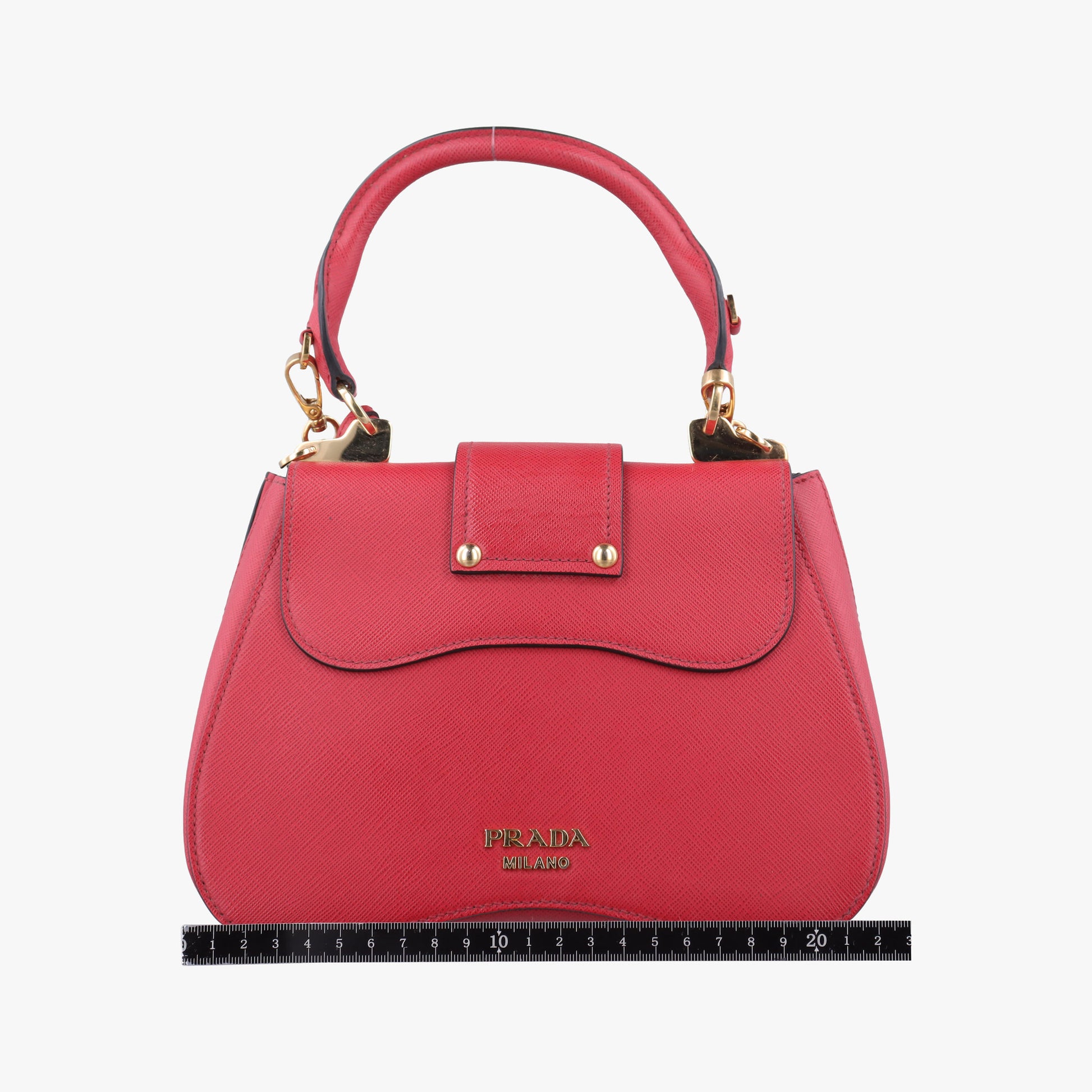 Sidonie Red Saffiano Leather 1BN005 7/Dシドニー  レッド サフィアーノレザー 1BN005 7/D