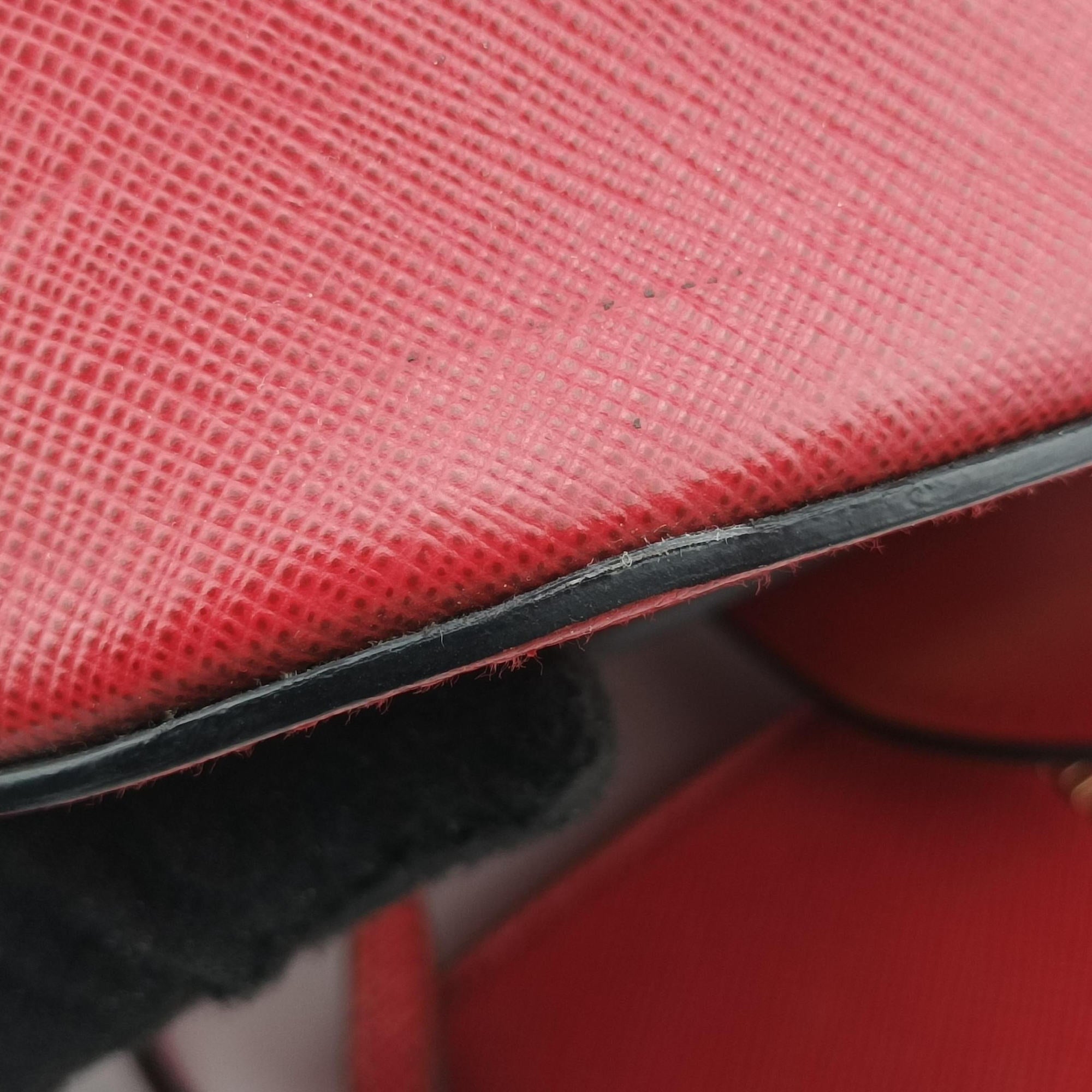 Sidonie Red Saffiano Leather 1BN005 7/Dシドニー  レッド サフィアーノレザー 1BN005 7/D
