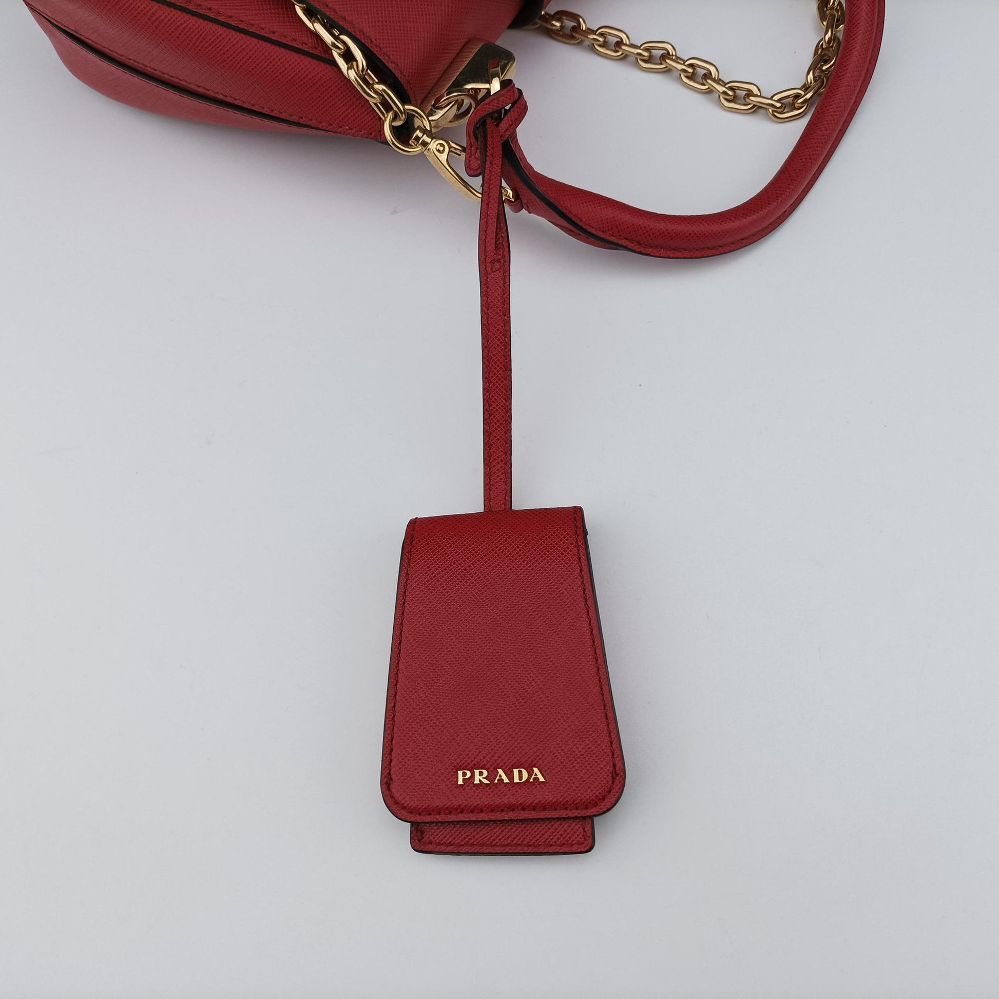 Sidonie Red Saffiano Leather 1BN005 7/Dシドニー  レッド サフィアーノレザー 1BN005 7/D