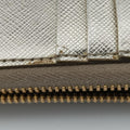 Triangle logo Golden Saffiano Leather 1DH030 85トライアングルロゴ ゴールド サフィアーノレザー 1DH030 85