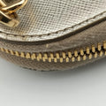 Triangle logo Golden Saffiano Leather 1DH030 85トライアングルロゴ ゴールド サフィアーノレザー 1DH030 85