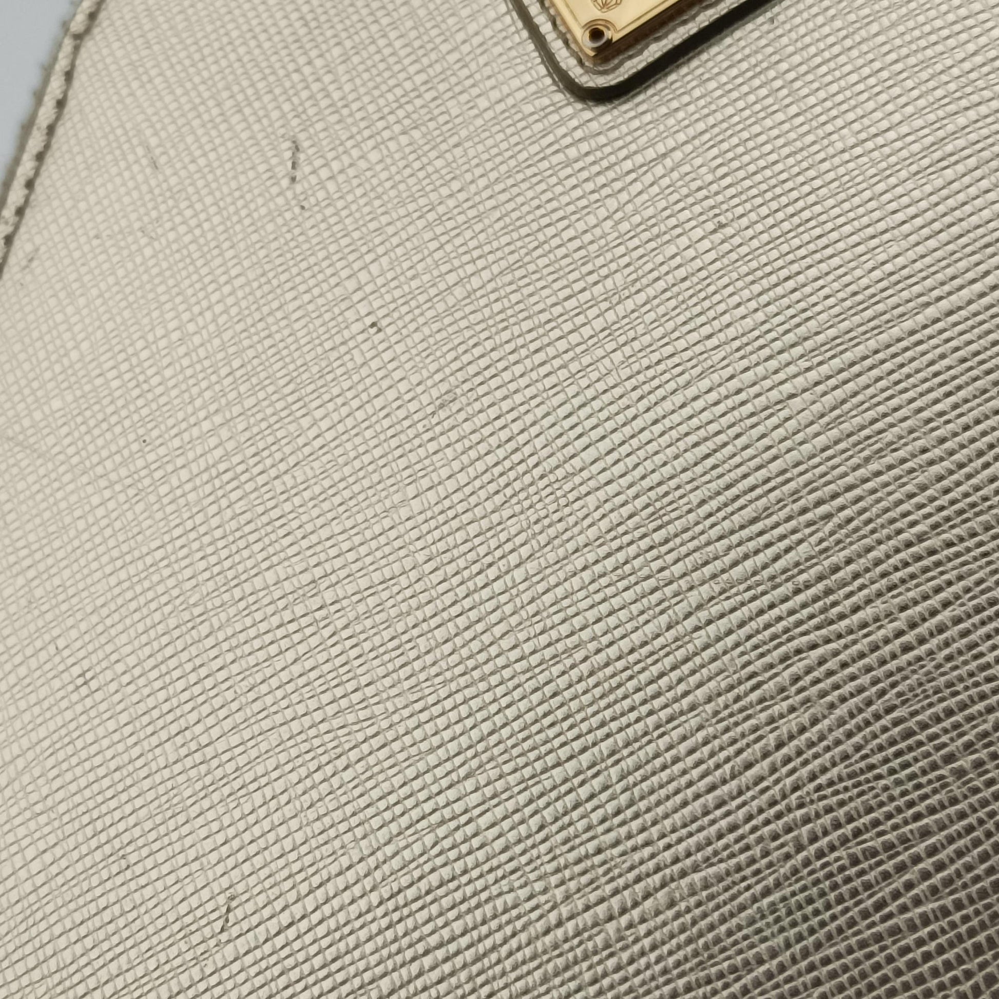 Triangle logo Golden Saffiano Leather 1DH030 85トライアングルロゴ ゴールド サフィアーノレザー 1DH030 85