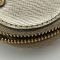 Triangle logo Golden Saffiano Leather 1DH030 85トライアングルロゴ ゴールド サフィアーノレザー 1DH030 85