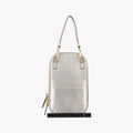 Triangle logo Golden Saffiano Leather 1DH030 85トライアングルロゴ ゴールド サフィアーノレザー 1DH030 85