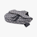 Saddlebags Gray×Navy×Black Jacquard×Leather 16-BO-0252サドルバッグ グレー×ネイビー×ブラック ジャガード×レザー 16-BO-0252