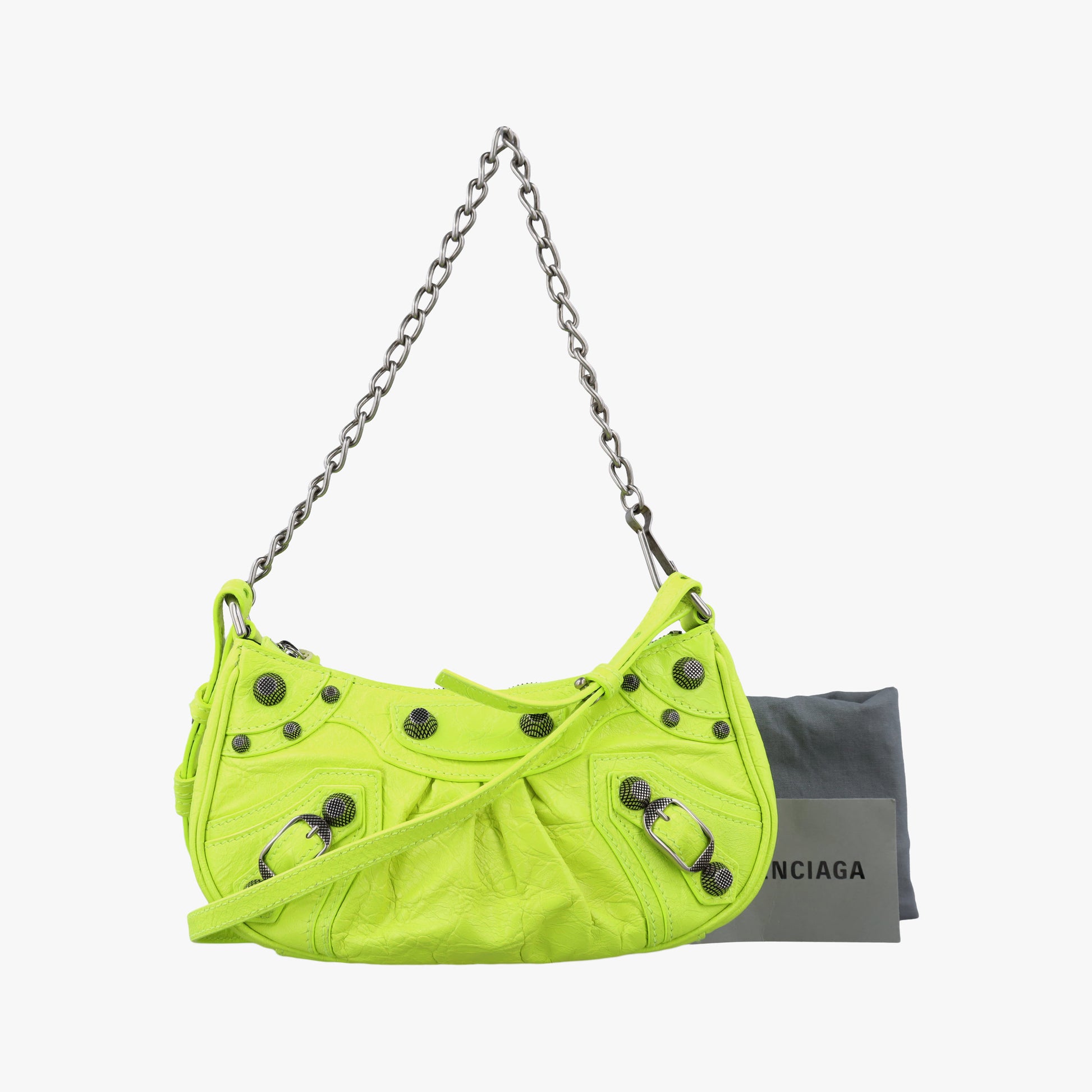 Le Cagole Green lambskin 695814.7206.R.493075ルカゴール グリーン ラムスキン 695814.7206.R.493075