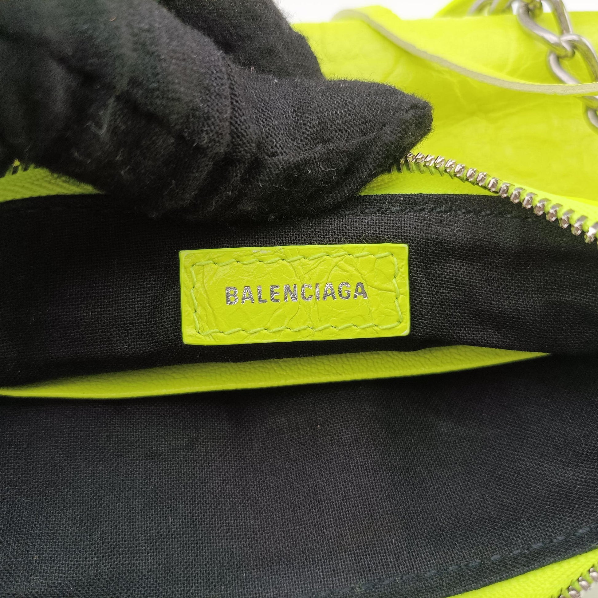 Le Cagole Green lambskin 695814.7206.R.493075ルカゴール グリーン ラムスキン 695814.7206.R.493075