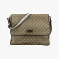 GG Supreme DiaperBag Brown canvas 233052 G8284728GGスプリーム マザーズバッグ ブラウン キャンバス 233052 G8284728