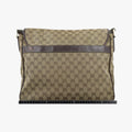 GG Supreme DiaperBag Brown canvas 233052 G8284728GGスプリーム マザーズバッグ ブラウン キャンバス 233052 G8284728