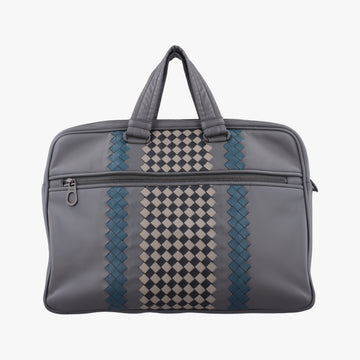 Intrecciato Grey Leather B08050417Hイントレチャート グレー レザー B08050417H