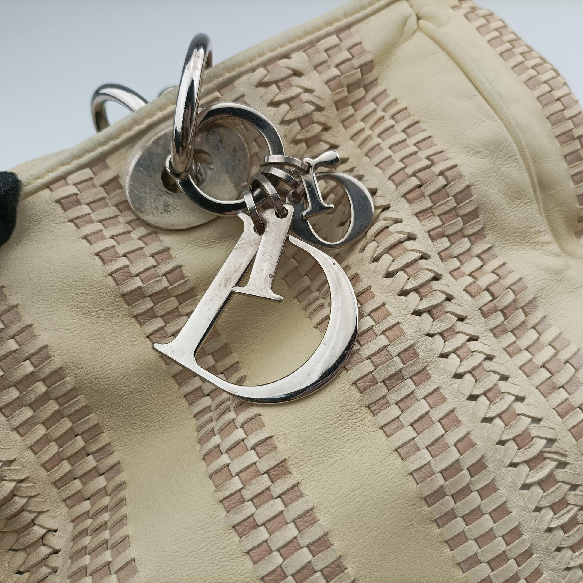 Soft Lady Dior Beige Leather 96-MA-1018レディ ディオール ソフト ベージュ レザー 96-MA-1018
