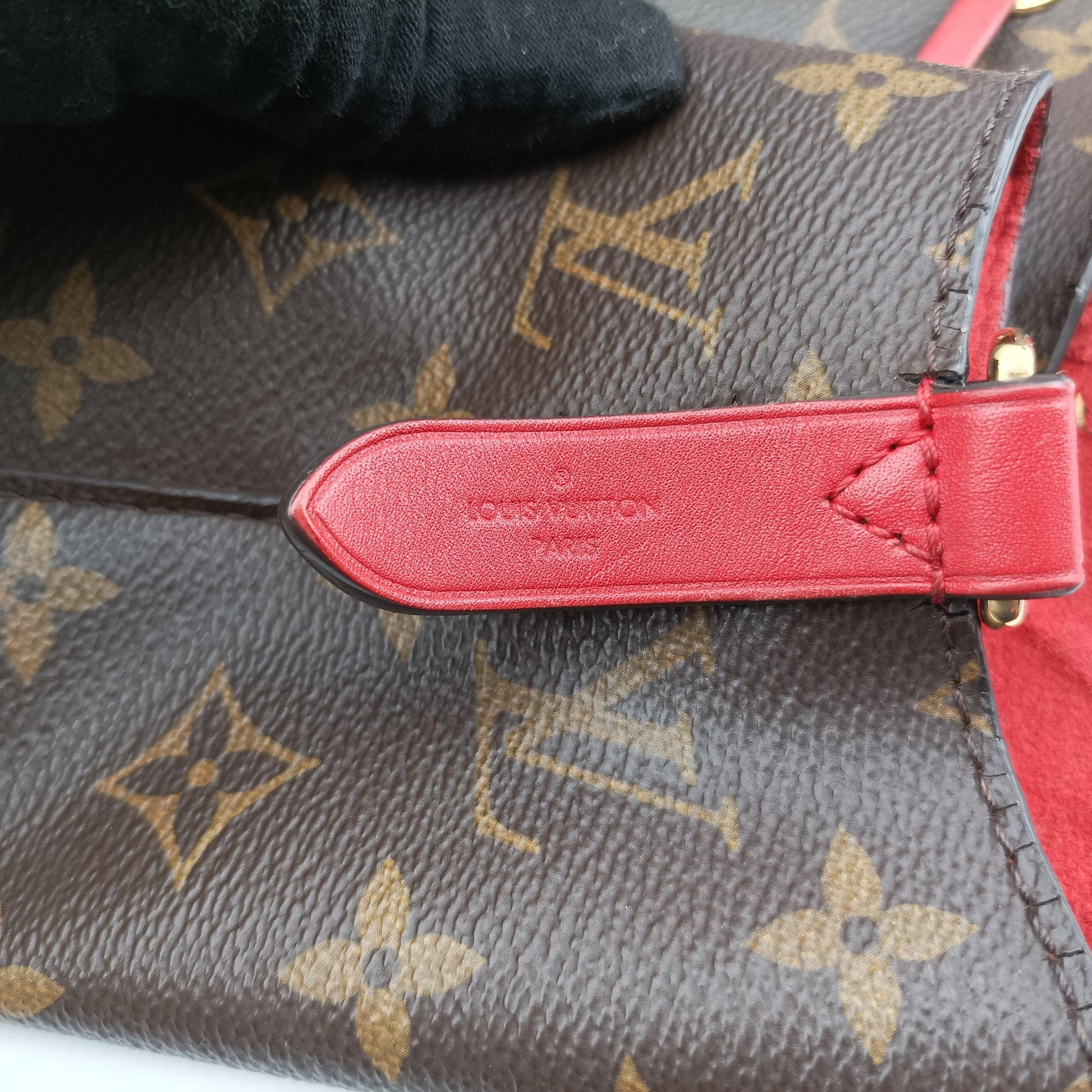 NeoNoe BrownxCoquelicot Monogram CanvasxLeather M44021 NZ0158ネオノエ モノグラム/ブラウンxコクリコ モノグラム キャンバスxレザー M44021 NZ0158