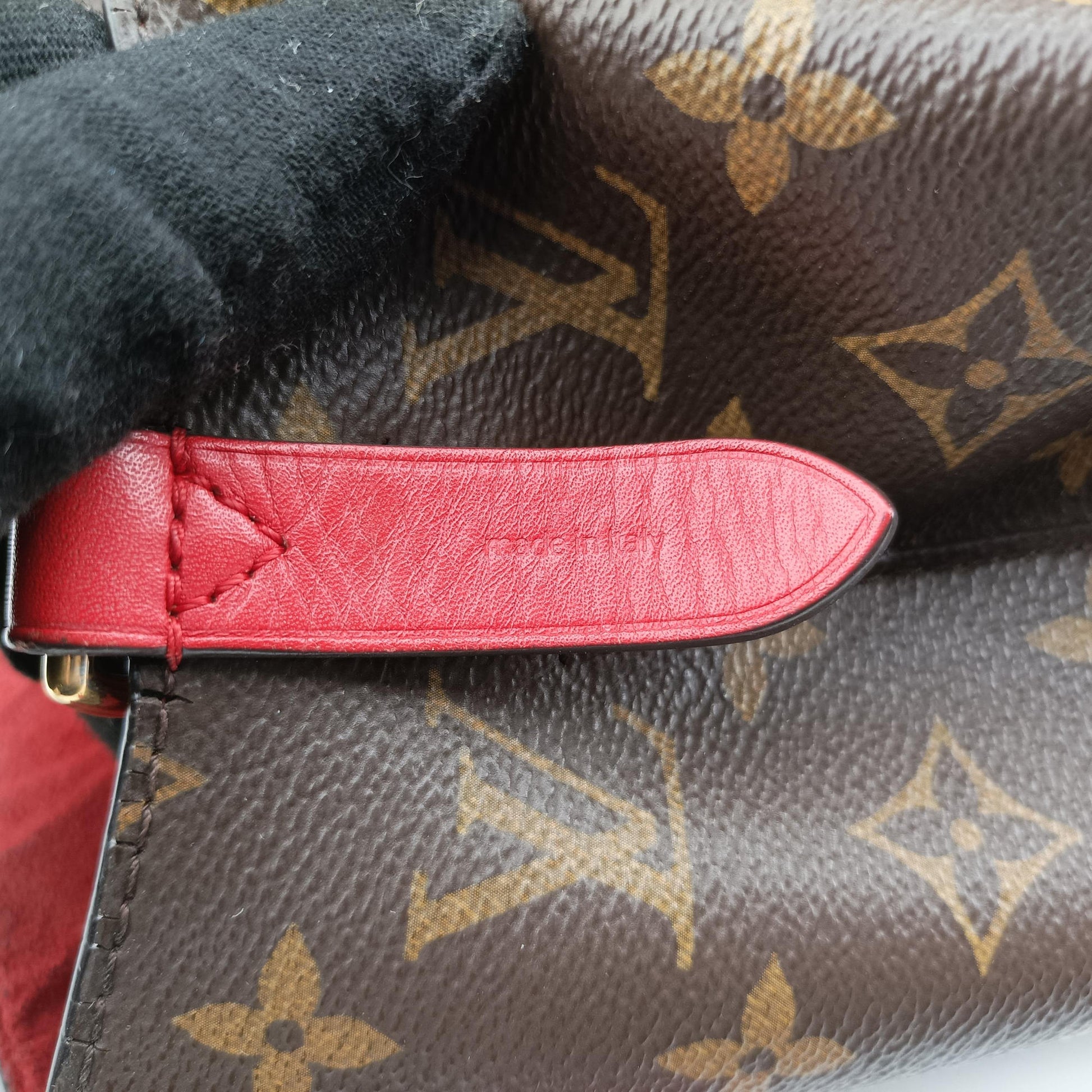 NeoNoe BrownxCoquelicot Monogram CanvasxLeather M44021 NZ0158ネオノエ モノグラム/ブラウンxコクリコ モノグラム キャンバスxレザー M44021 NZ0158
