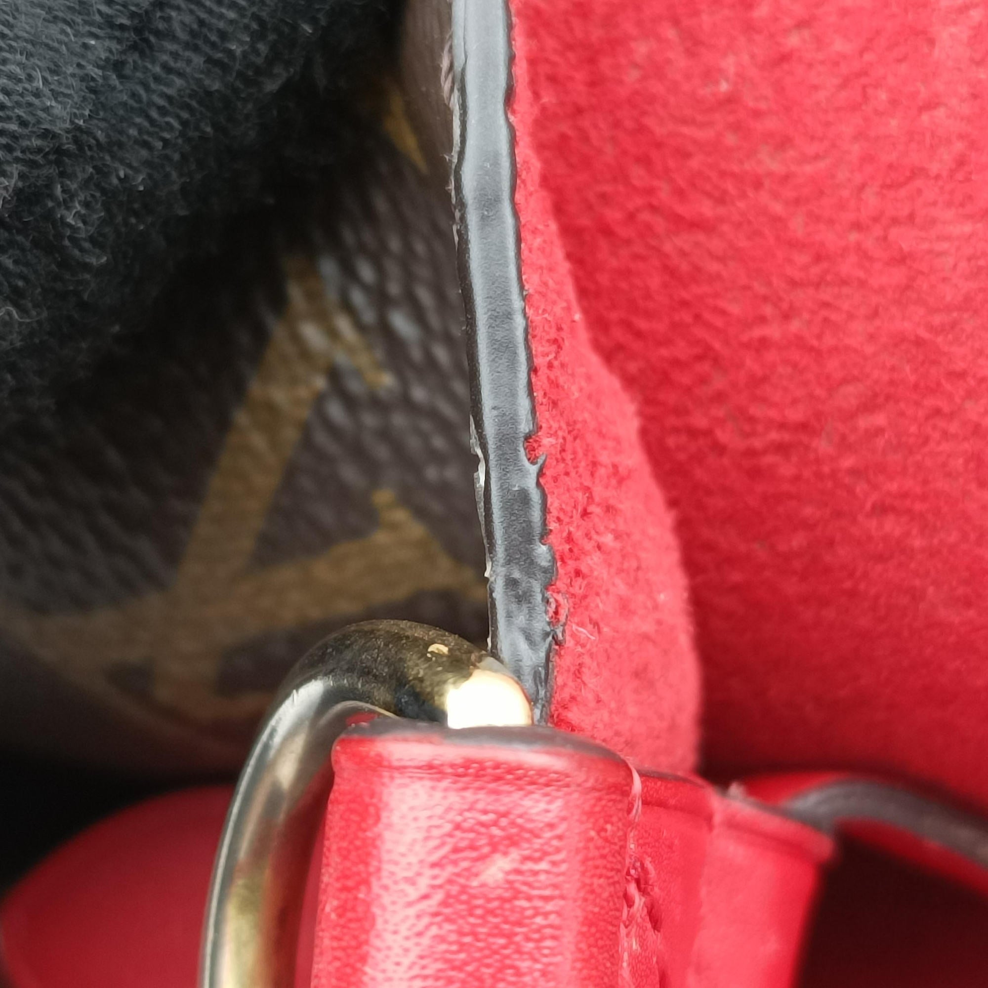 NeoNoe BrownxCoquelicot Monogram CanvasxLeather M44021 NZ0158ネオノエ モノグラム/ブラウンxコクリコ モノグラム キャンバスxレザー M44021 NZ0158