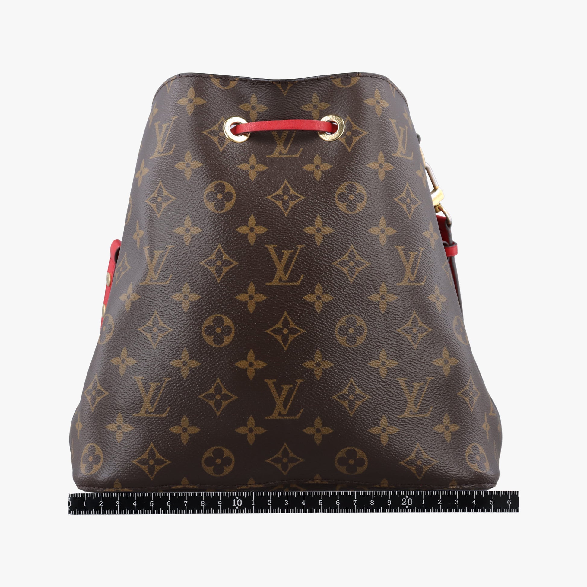 NeoNoe BrownxCoquelicot Monogram CanvasxLeather M44021 NZ0158ネオノエ モノグラム/ブラウンxコクリコ モノグラム キャンバスxレザー M44021 NZ0158