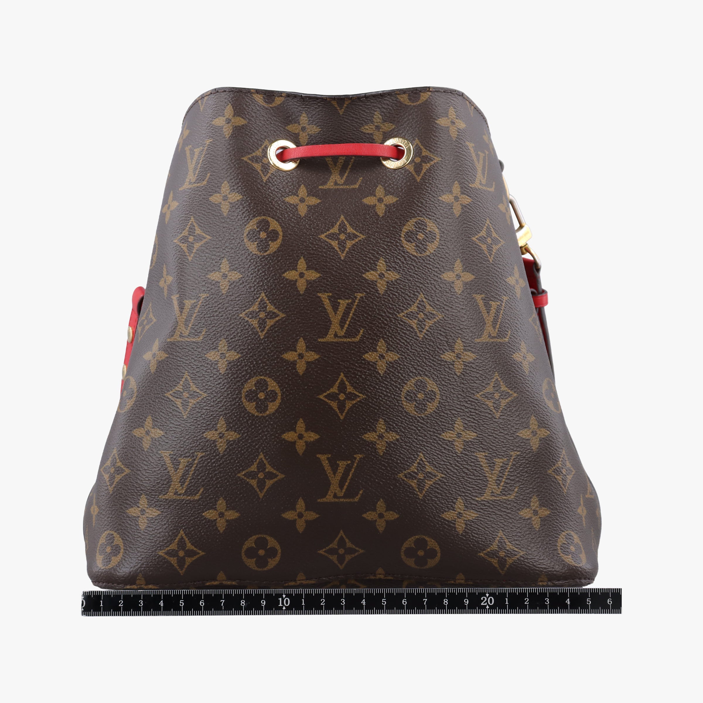 NeoNoe BrownxCoquelicot Monogram CanvasxLeather M44021 NZ0158ネオノエ モノグラム/ブラウンxコクリコ モノグラム キャンバスxレザー M44021 NZ0158