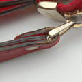 Valentine heart charm beige×red canvas×leather 309122 B018648405バレンタイン ハートチャーム ベージュ×レッド キャンバス×レザー 309122 B018648405