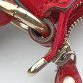 Valentine heart charm beige×red canvas×leather 309122 B018648405バレンタイン ハートチャーム ベージュ×レッド キャンバス×レザー 309122 B018648405