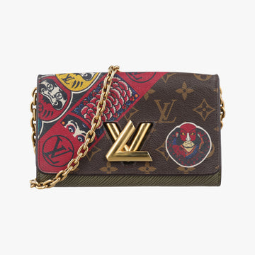 Portefeuille Twist kabuki brown×multicolor Monogram Canvas×Epi M67270 SP3177ポルトフォイユ ツイスト 歌舞伎 モノグラム/ブラウン×マルチカラー モノグラムキャンバス×エピ M67270 SP3177