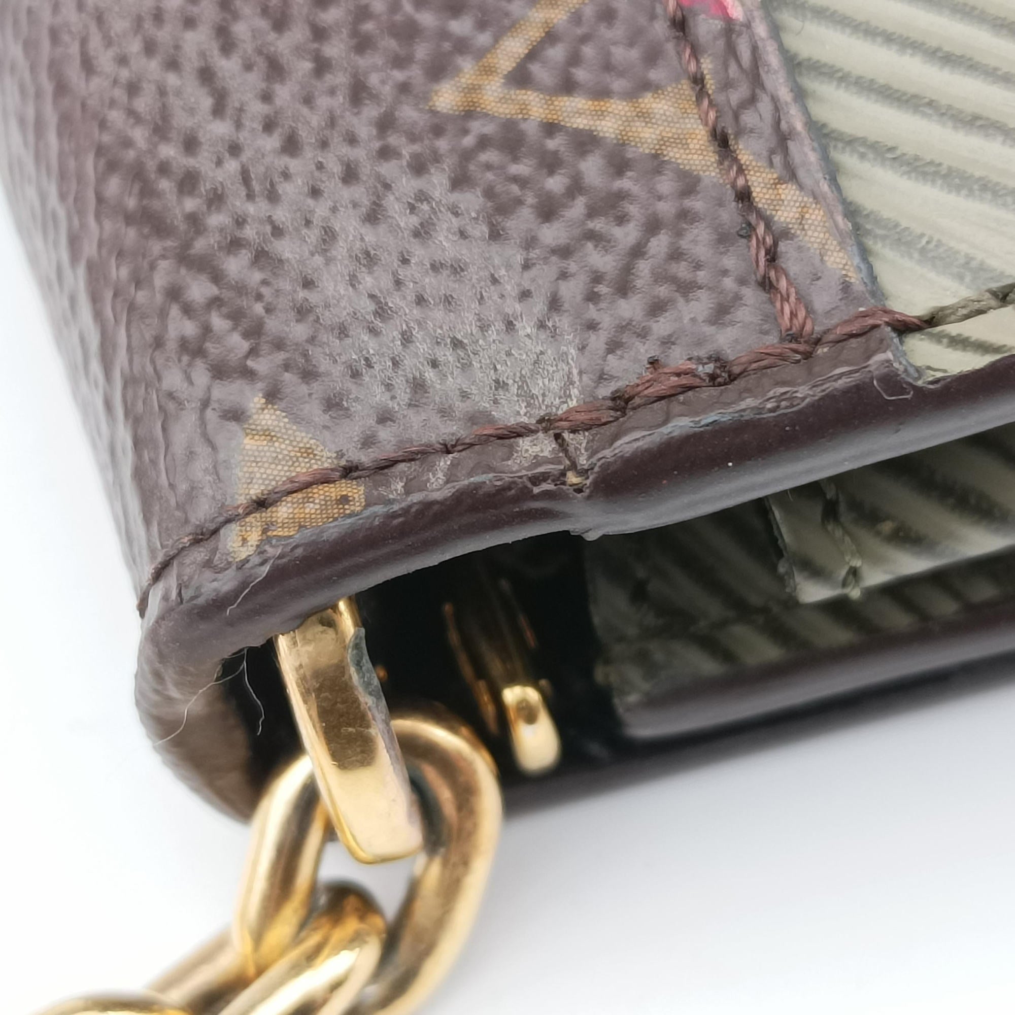 Portefeuille Twist kabuki brown×multicolor Monogram Canvas×Epi M67270 SP3177ポルトフォイユ ツイスト 歌舞伎 モノグラム/ブラウン×マルチカラー モノグラムキャンバス×エピ M67270 SP3177