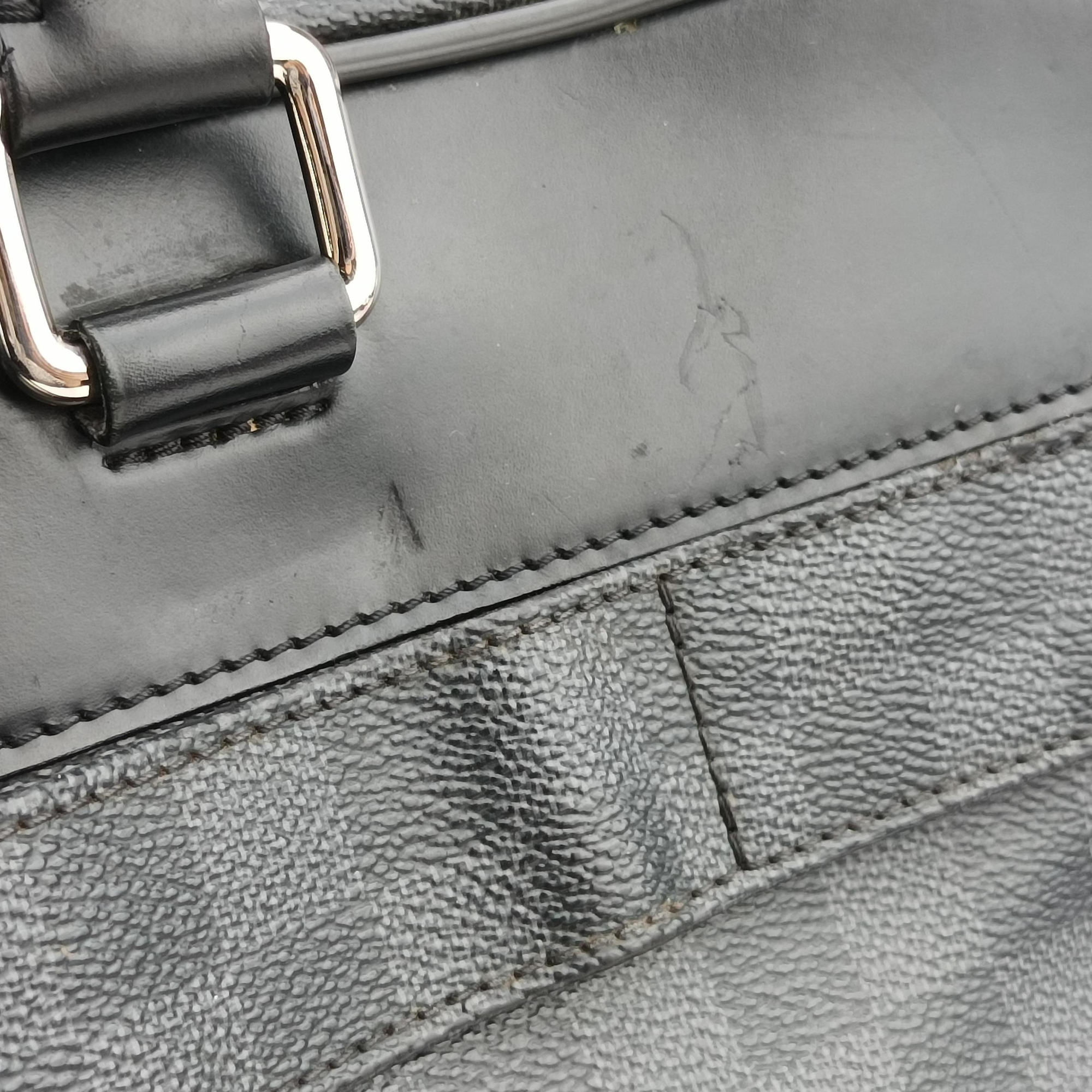 Overnight Black×Navy Damier Graphite N41004 FL0165オーバーナイト ブラック×ネイビー ダミエ グラフィット N41004 FL0165