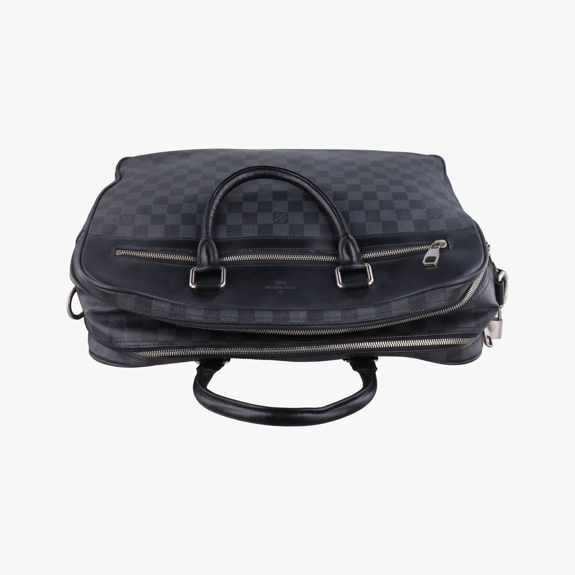 Overnight Black×Navy Damier Graphite N41004 FL0165オーバーナイト ブラック×ネイビー ダミエ グラフィット N41004 FL0165
