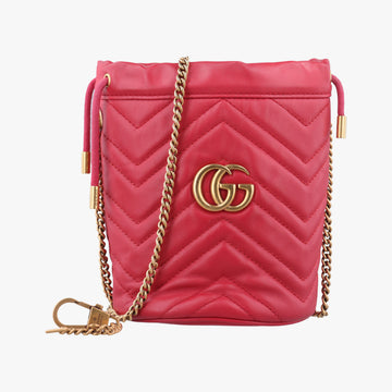 GG Marmont Red Leather 575163 GGマーモント レッド レザー 575163 
