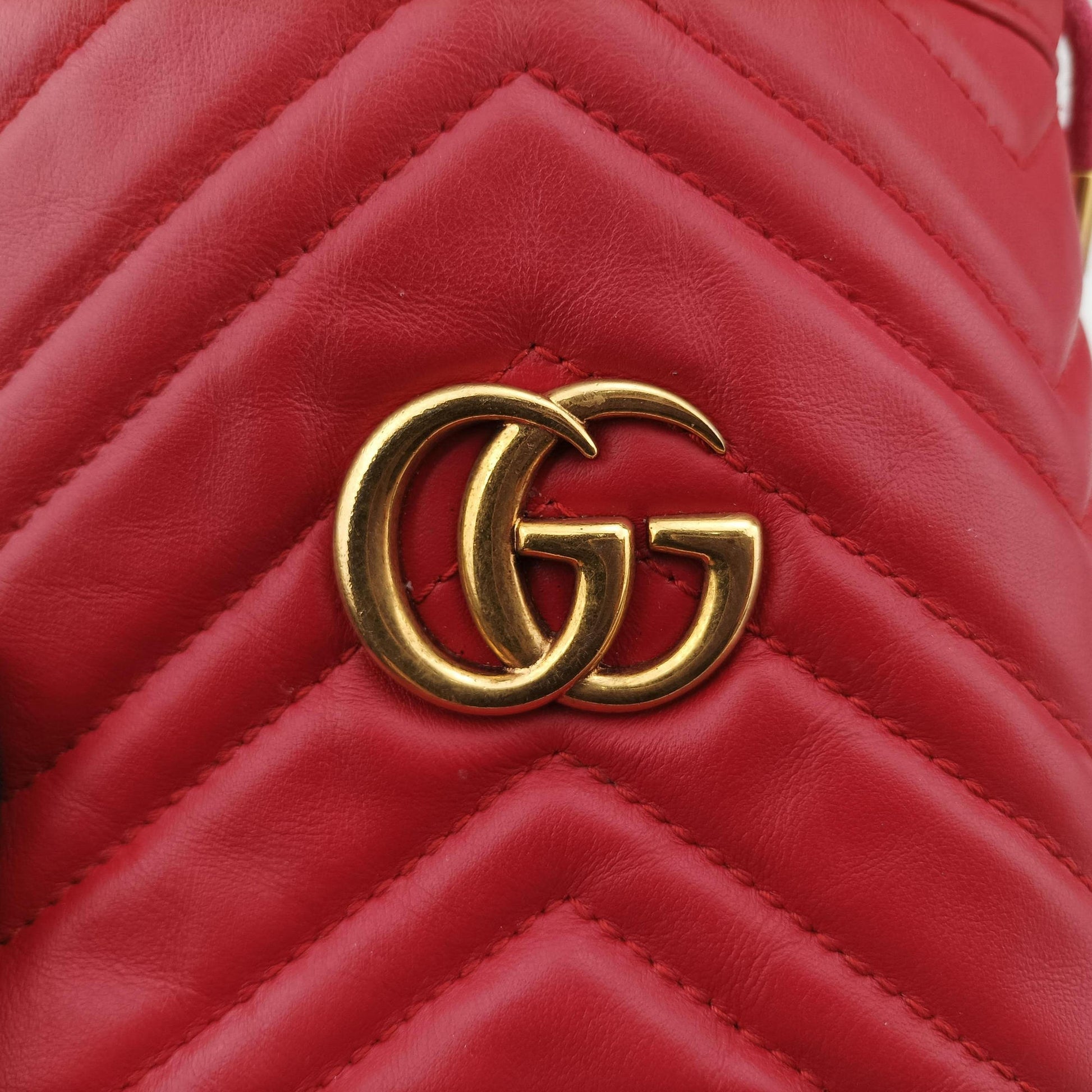 GG Marmont Red Leather 575163 GGマーモント レッド レザー 575163 