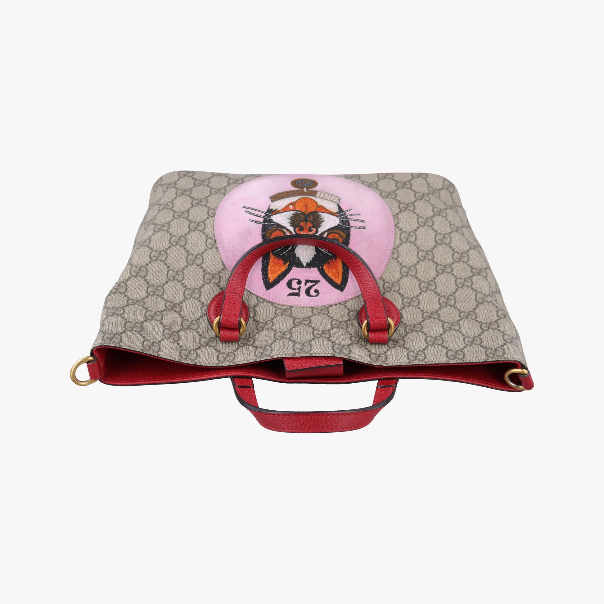 GG Supreme Bosco PATCHED beige×multi PVC coated canvas × suede 473887 C023868063GGスプリーム ボスコパッチ ベージュ×マルチ PVCコーティングキャンバス×スエード 473887 C023868063