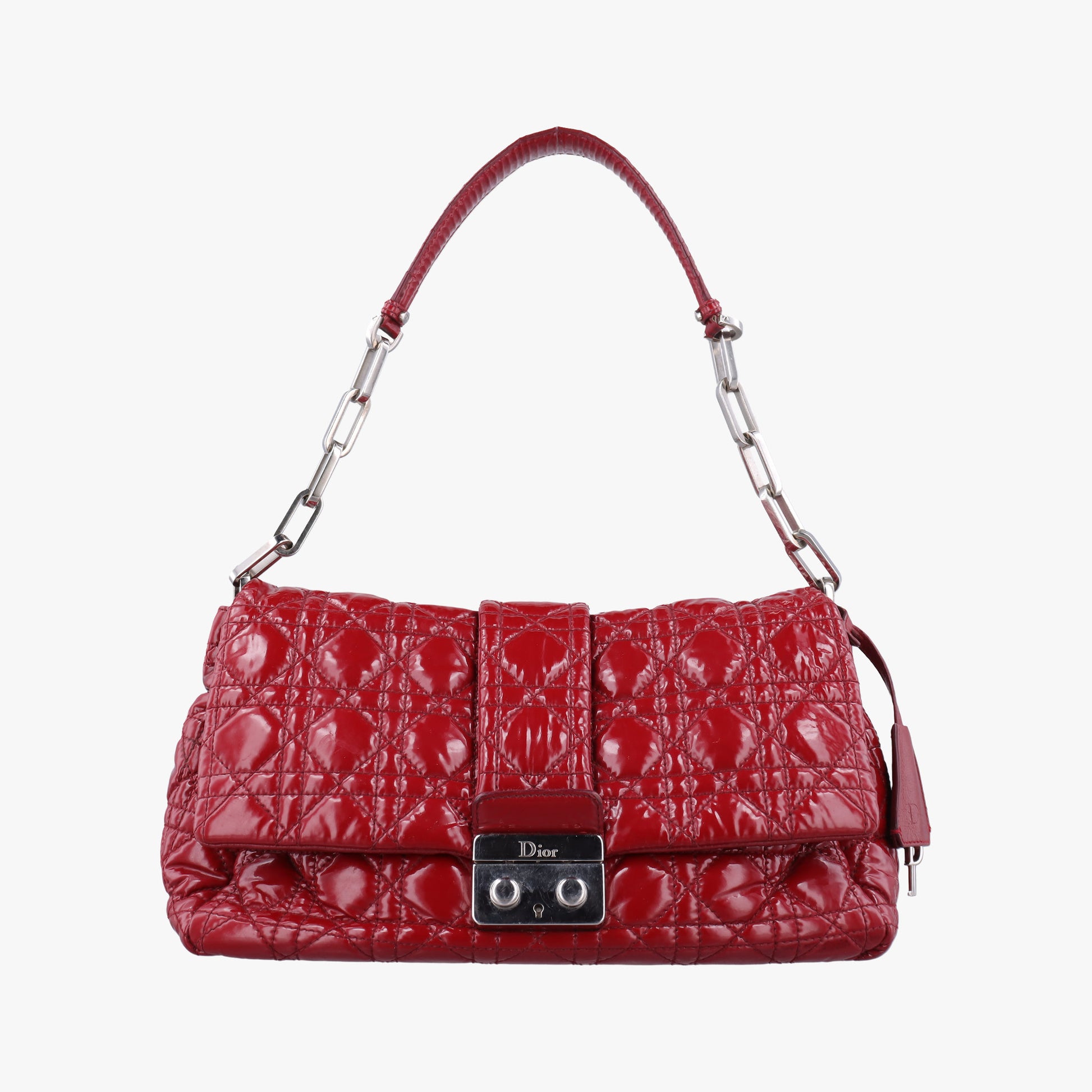 Miss Dior New Rock Cannage Stitch Red Patent Leather 05-BO-1110ミス ディオール ニューロック カナージュ ステッチ レッド パテント 05-BO-1110