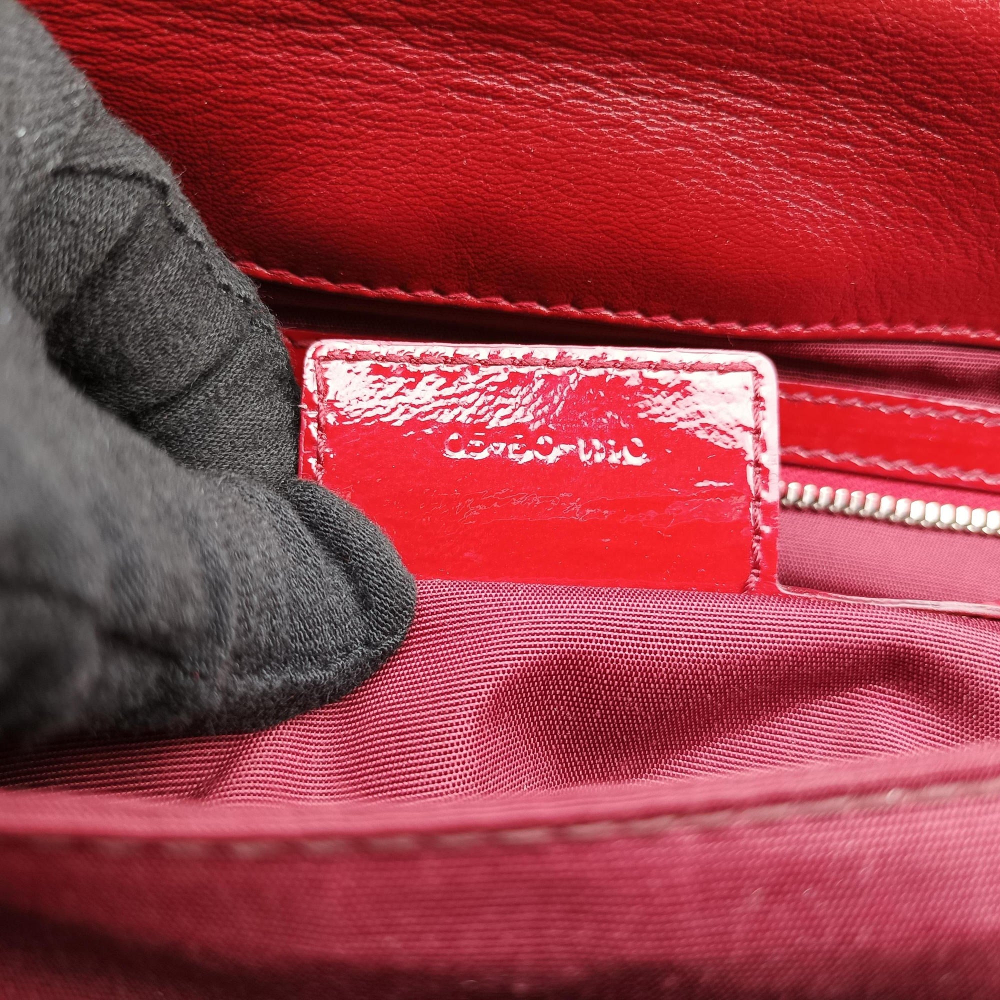 Miss Dior New Rock Cannage Stitch Red Patent Leather 05-BO-1110ミス ディオール ニューロック カナージュ ステッチ レッド パテント 05-BO-1110