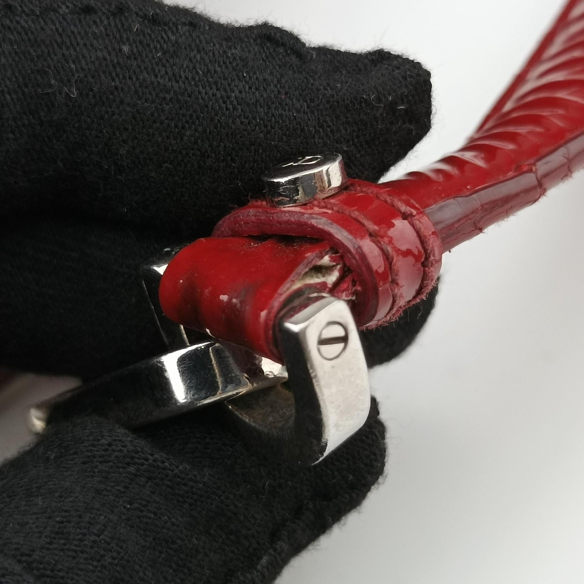 Miss Dior New Rock Cannage Stitch Red Patent Leather 05-BO-1110ミス ディオール ニューロック カナージュ ステッチ レッド パテント 05-BO-1110