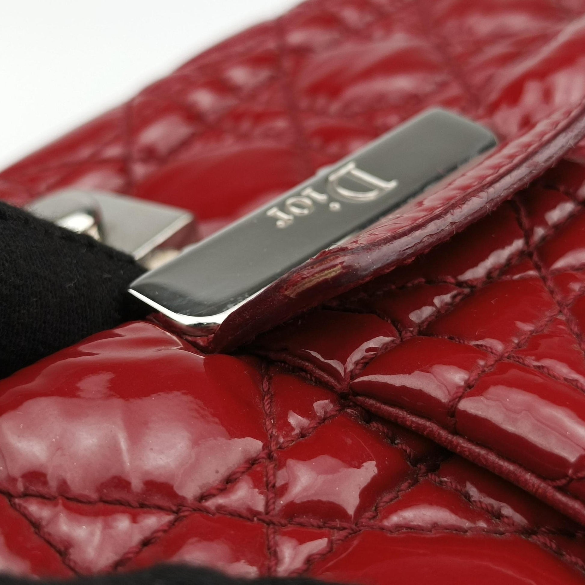 Miss Dior New Rock Cannage Stitch Red Patent Leather 05-BO-1110ミス ディオール ニューロック カナージュ ステッチ レッド パテント 05-BO-1110