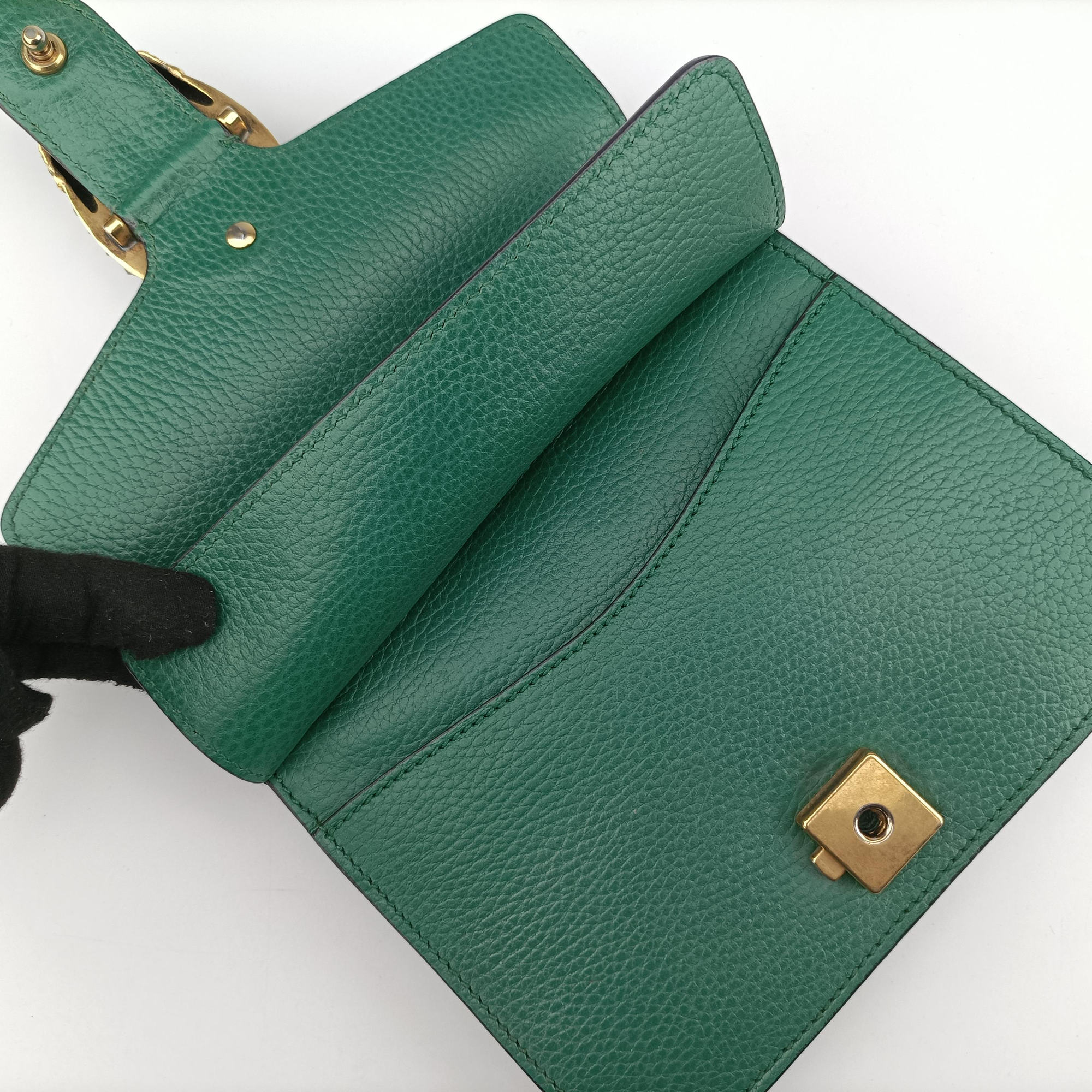 Dionysus Green Leather 421970 H025567579ディオニュソス グリーン レザー 421970 H025567579