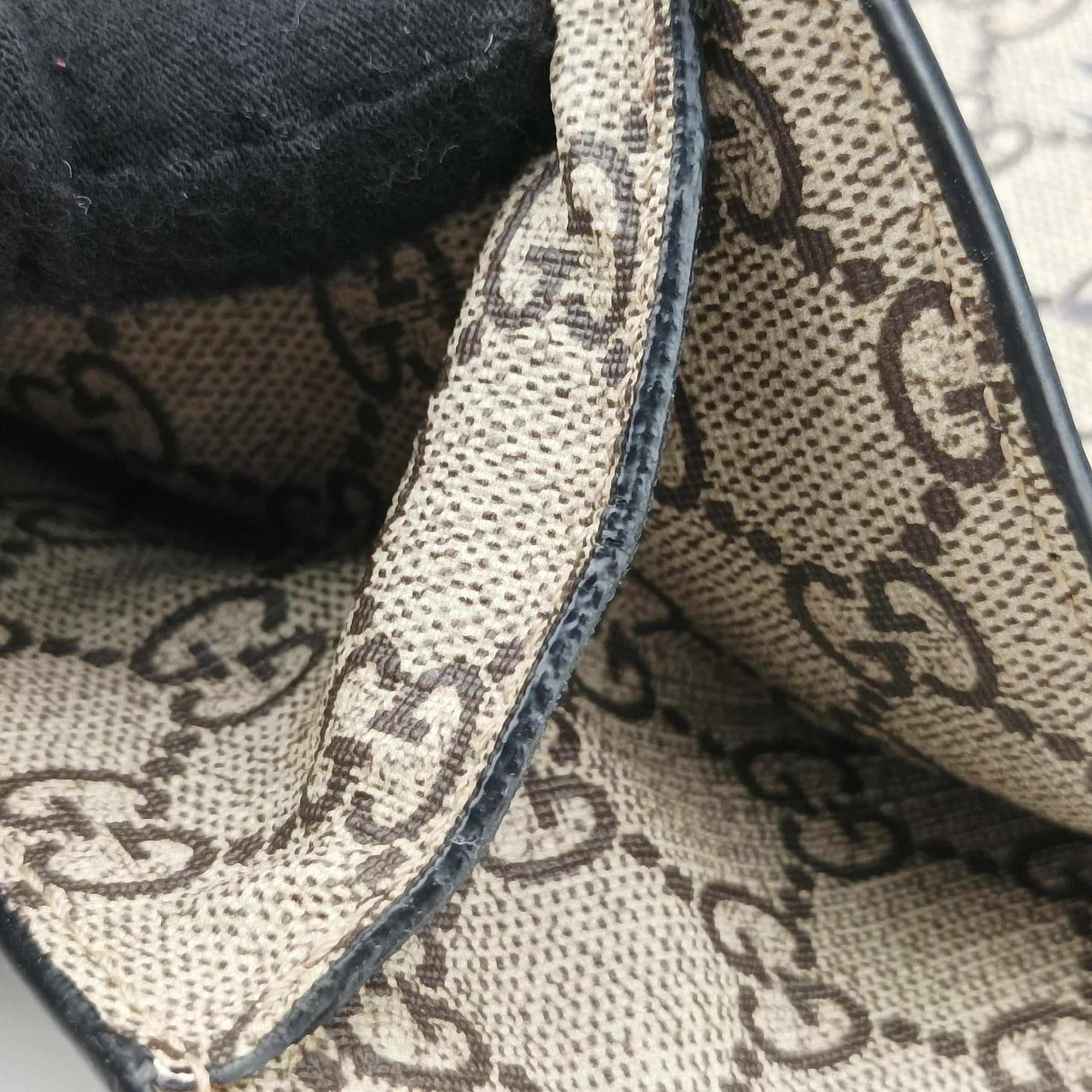 GG Supreme Wolf Print beige×Multicolour PVC coated canvasｘLeather 450950 H023639578GGスプリーム ウルフ プリント ベージュ×マルチカラー PVCコーティングキャンバスｘレザー 450950 H023639578