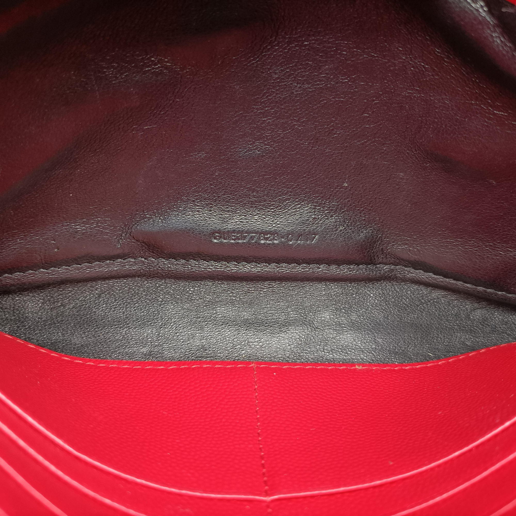 Cassandre Red Caviar Leather 377828 GUE377828.0417カサンドル レッド キャビアレザー 377828 GUE377828.0417