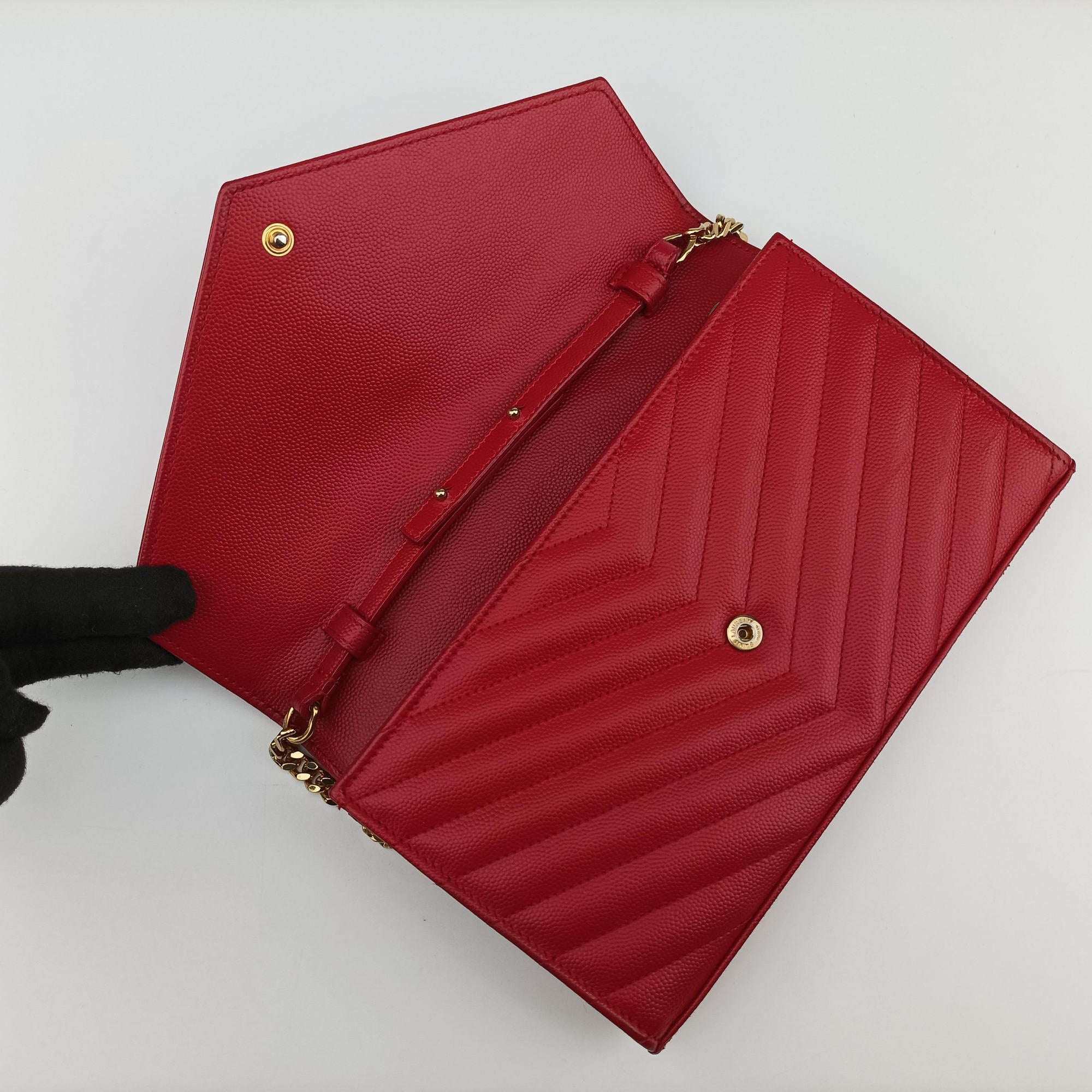Cassandre Red Caviar Leather 377828 GUE377828.0417カサンドル レッド キャビアレザー 377828 GUE377828.0417
