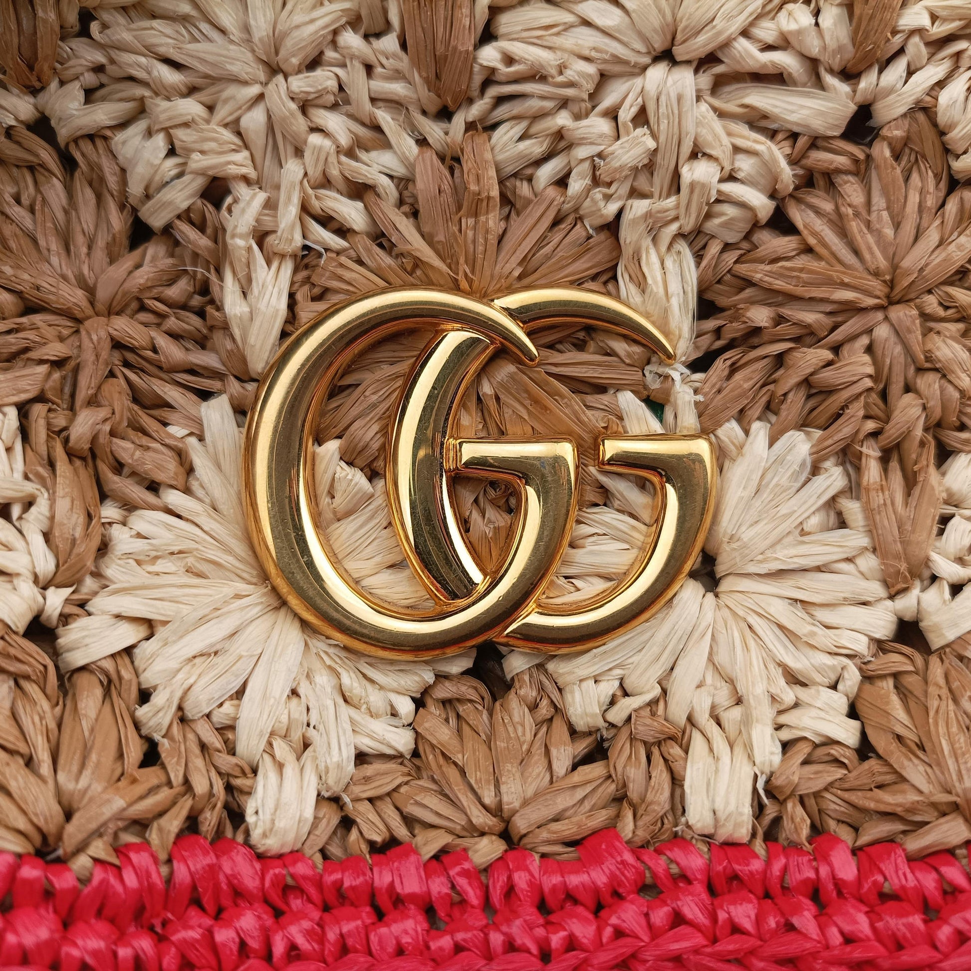 GG Marmont Beige×Multicolour straw 574433 I028727900GGマーモント ベージュ×マルチカラー ストロー 574433 I028727900