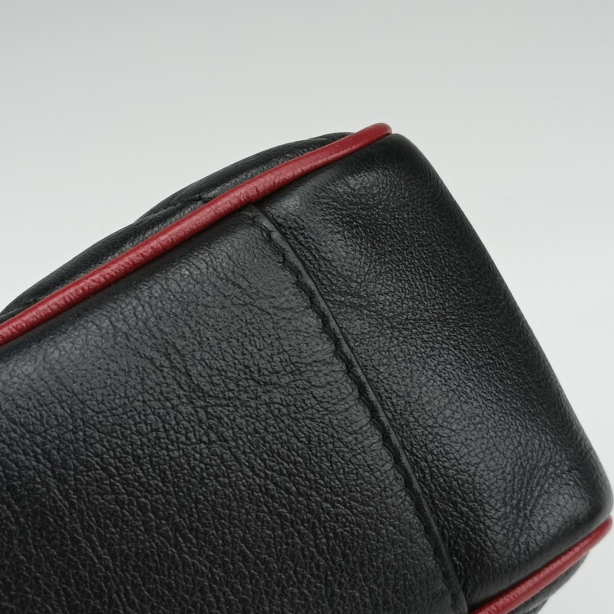 GG Marmont Black×red Leather 443497 B028920569GGマーモント ブラック×レッド レザー 443497 B028920569