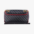 GG Marmont Black×red Leather 443497 B028920569GGマーモント ブラック×レッド レザー 443497 B028920569