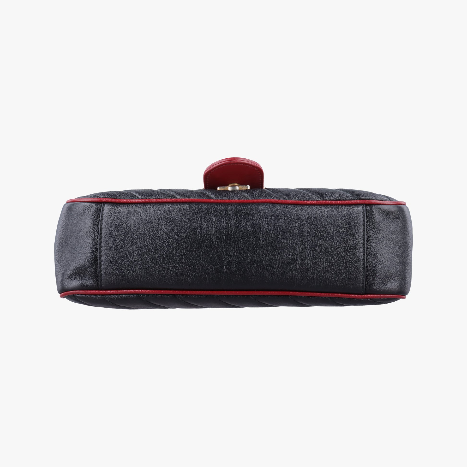 GG Marmont Black×red Leather 443497 B028920569GGマーモント ブラック×レッド レザー 443497 B028920569